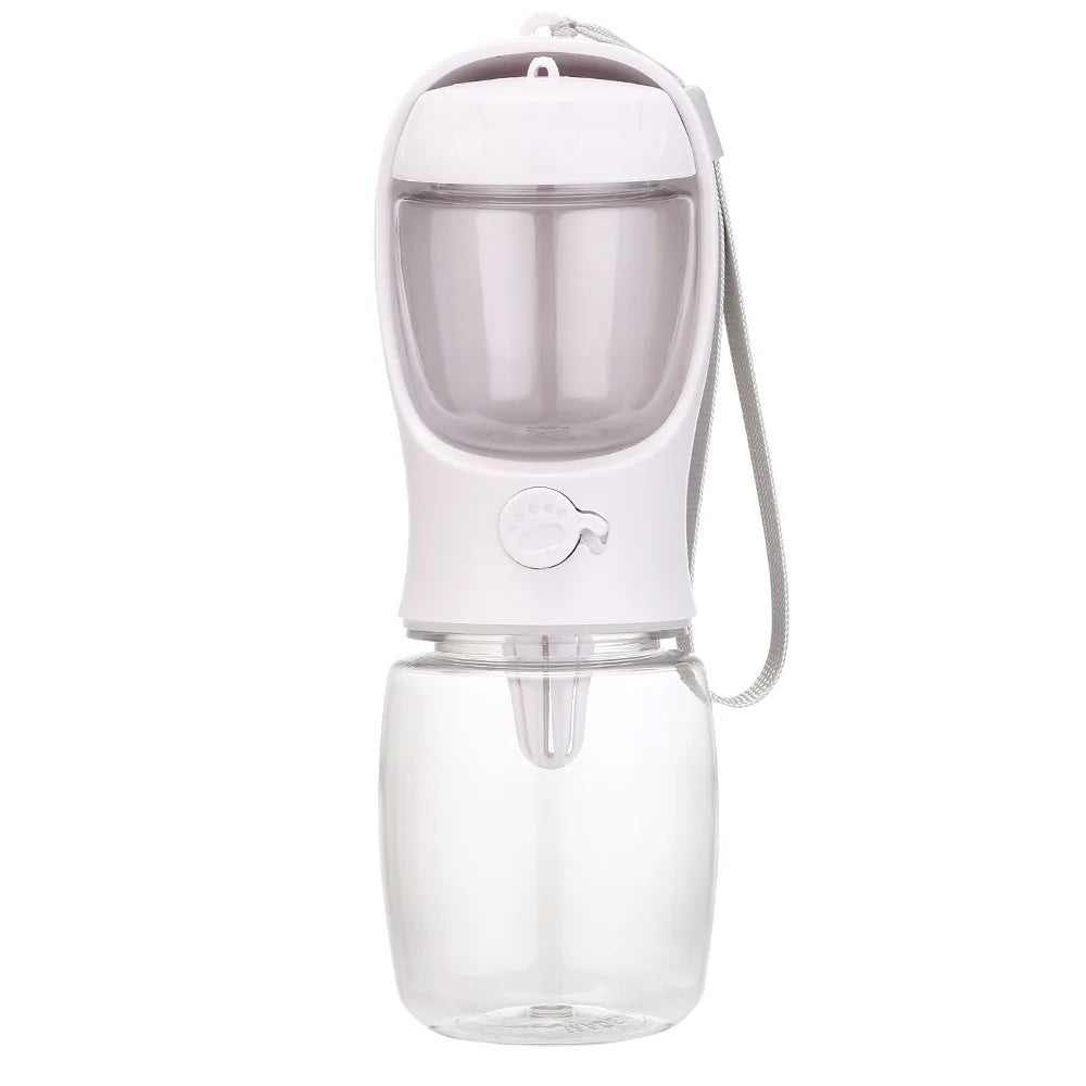MyPetStop™ HydroSnack 2-in-1 Portable Pet Water Bottle & Food Dispenser for Dogs & Cats