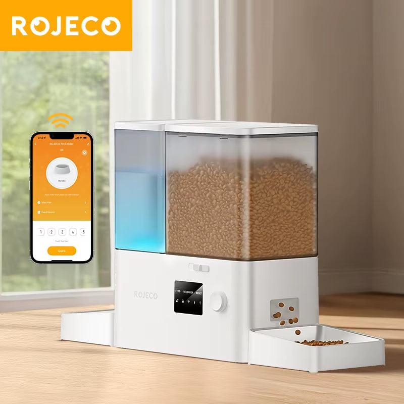 MyPetStop Smart Automatic Pet Feeder & Water Fountain with WIFI App Control - 8.5L Capacity for Dogs & Cats