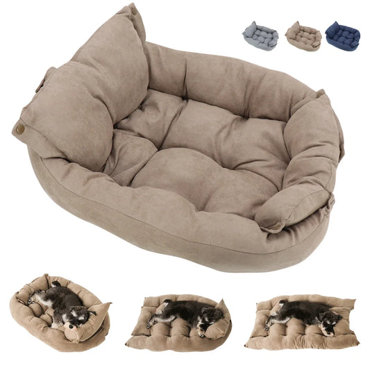 MyPetStop™ 3-in-1 Convertible Pet Bed – Comfort Your Pet Deserves