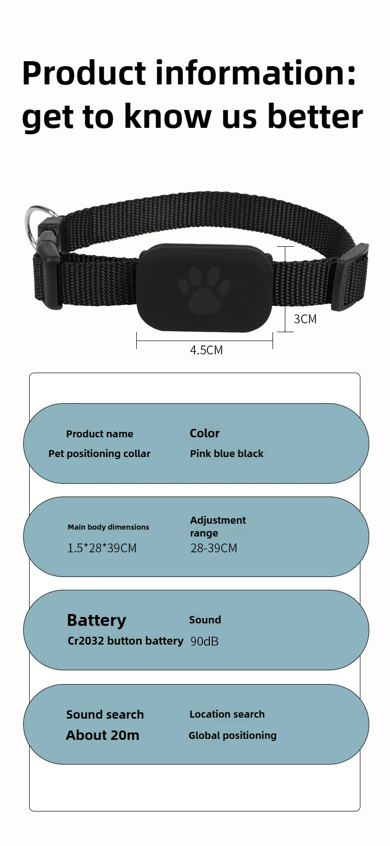 MyPetStop™ TrackGuard Smart GPS Cat Collar for Cats and Puppies