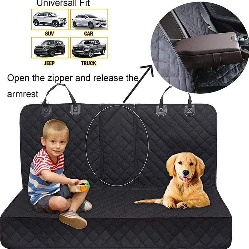 MyPetStop™ Waterproof Dog Car Seat Cover – Ultimate Backseat Protector