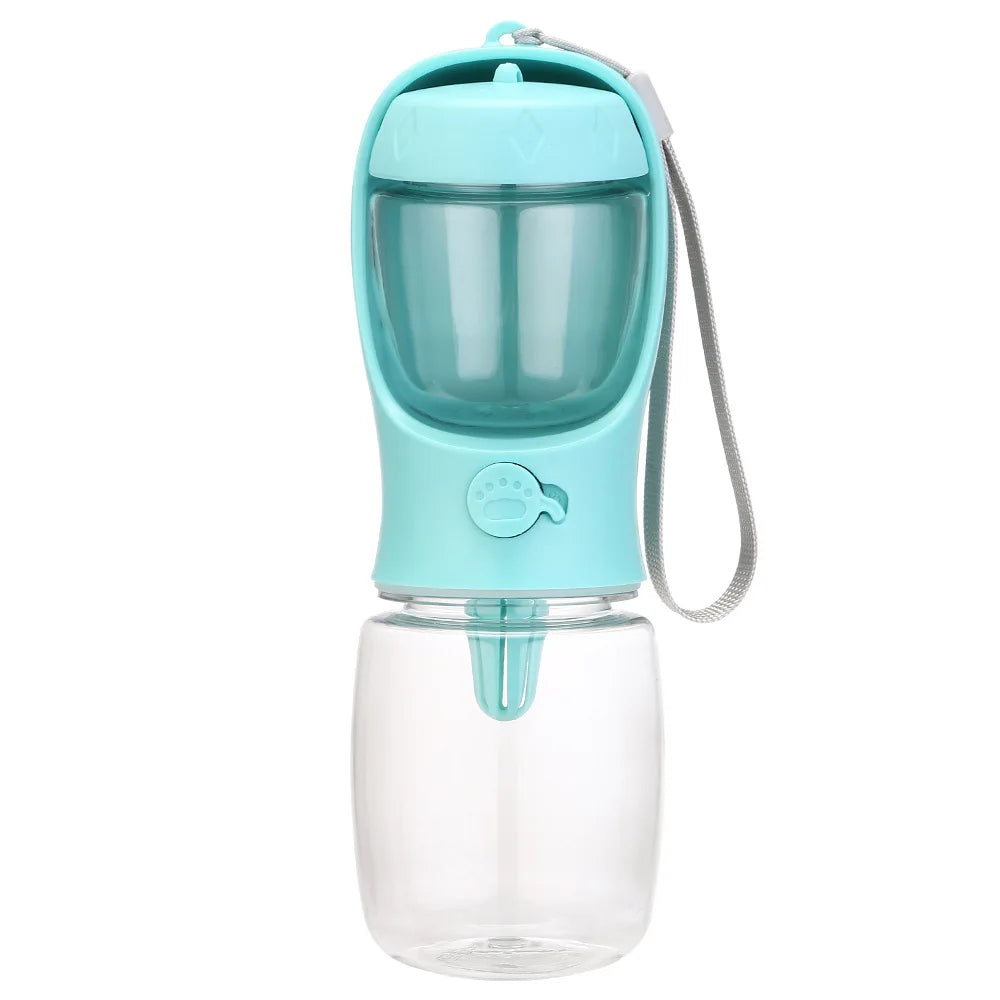 MyPetStop™ HydroSnack 2-in-1 Portable Pet Water Bottle & Food Dispenser for Dogs & Cats