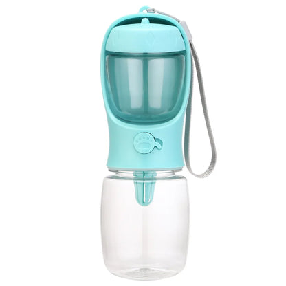 MyPetStop™ HydroSnack 2-in-1 Portable Pet Water Bottle & Food Dispenser for Dogs & Cats