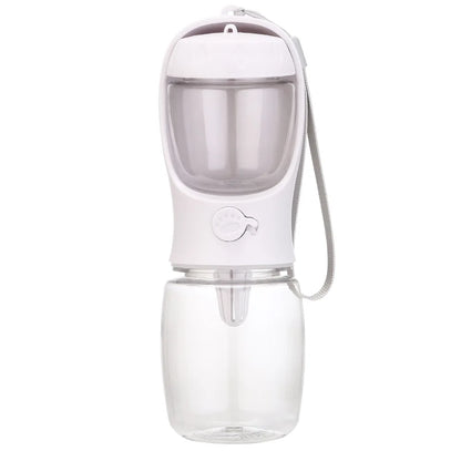 MyPetStop™ HydroSnack 2-in-1 Portable Pet Water Bottle & Food Dispenser for Dogs & Cats